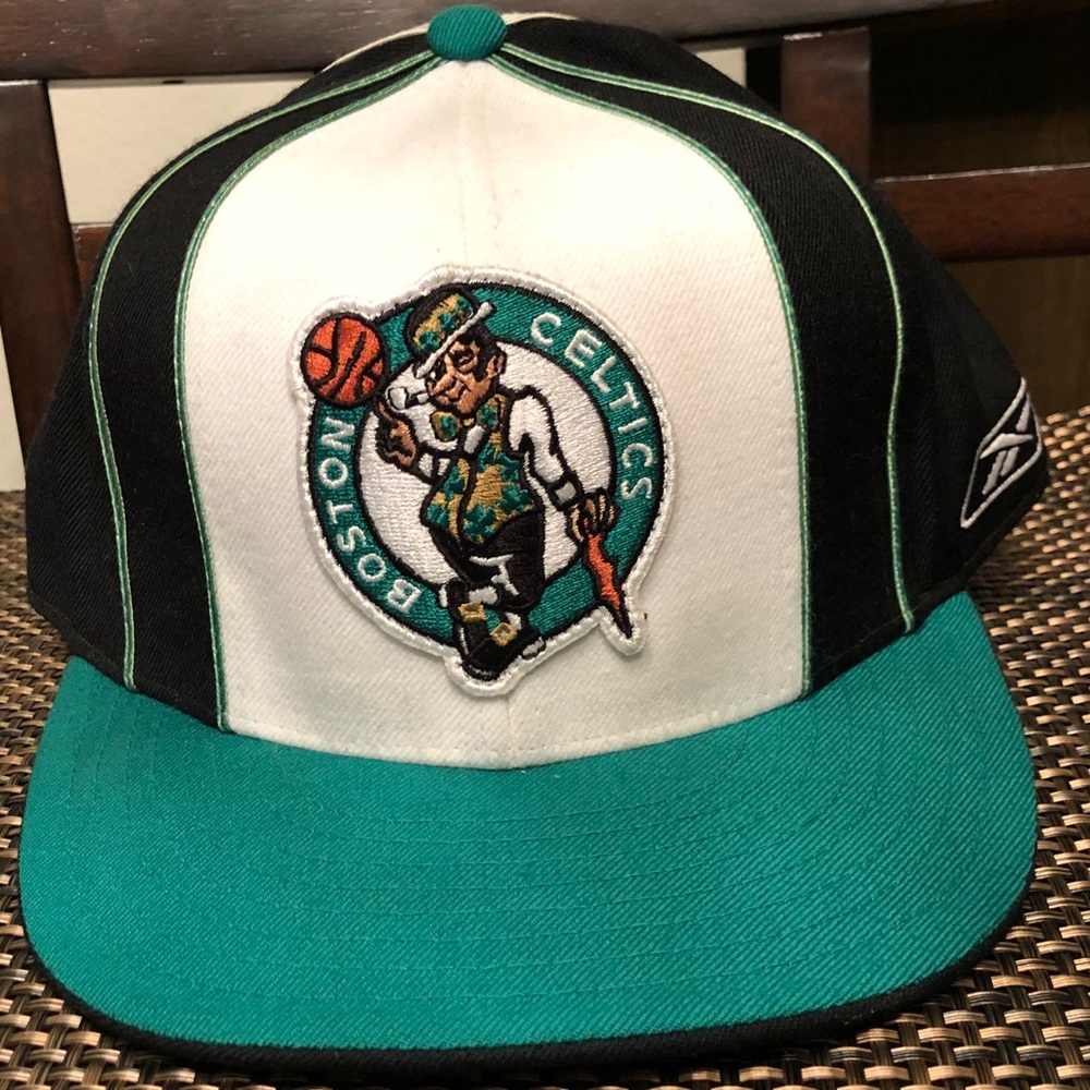 🔴 Boston Celtics Reebok Fitted Hat Size 8